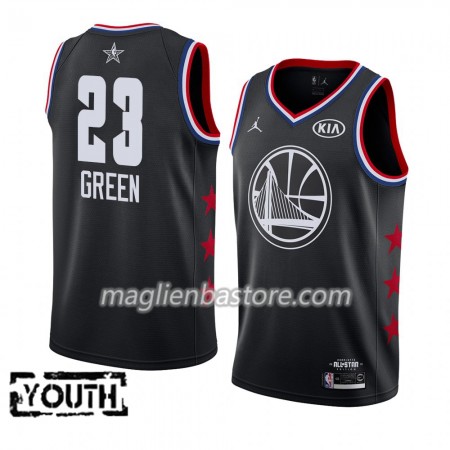 Maglia Golden State Warriors Draymond Green 23 2019 All-Star Jordan Brand Nero Swingman - Bambino
